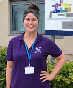 Chelsea, a volunteer at Midlothian Community Hospital